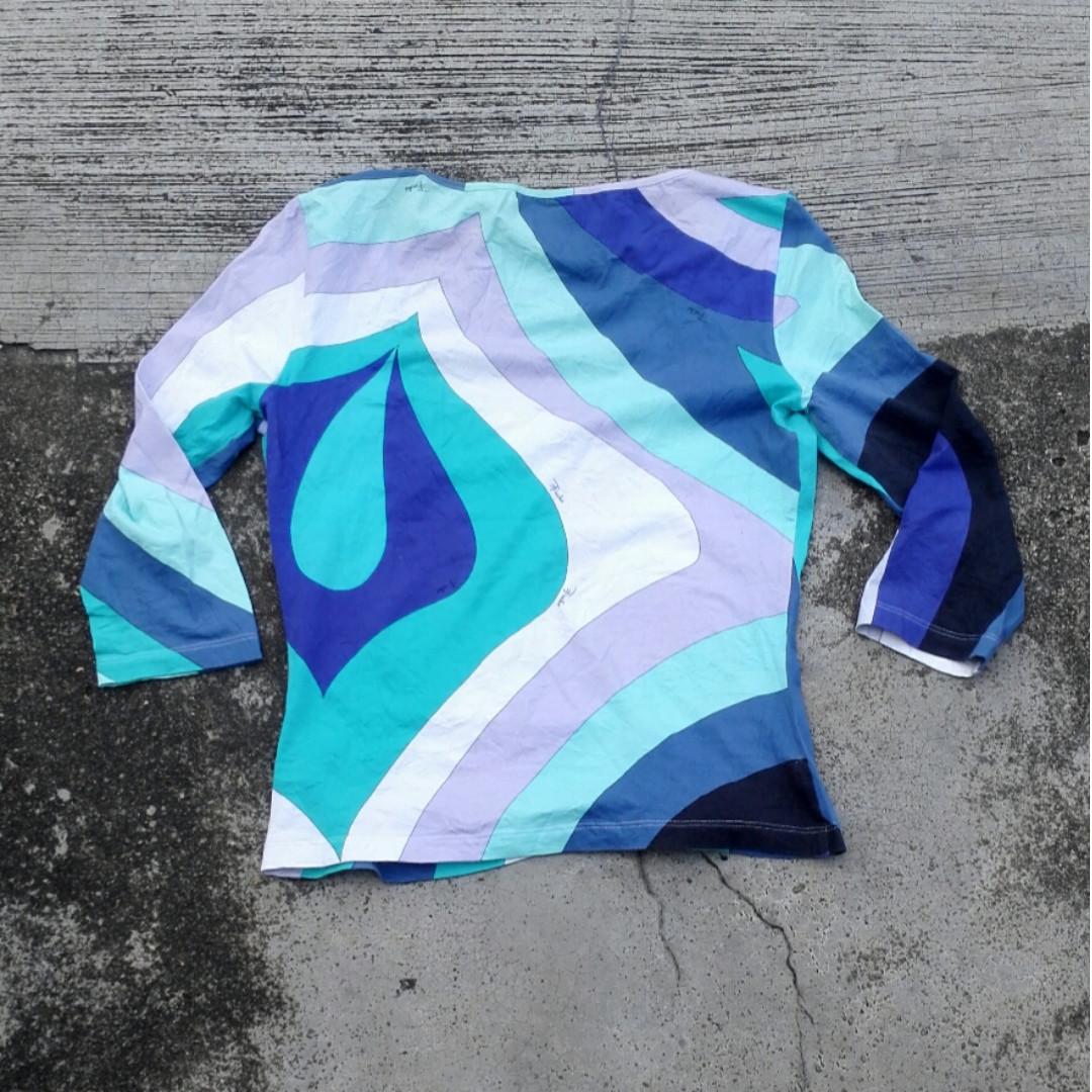 Vintage 90's Authentic Emilio Pucci Top, Women's Fashion, Tops ...