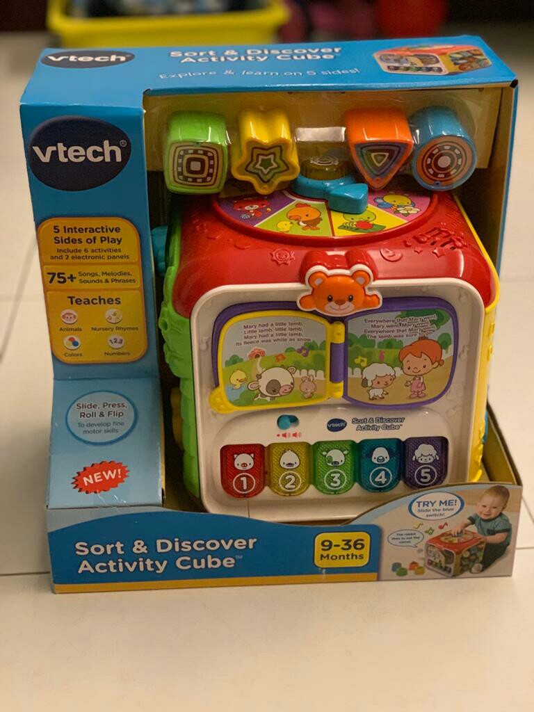 vtech activity cube sort and discover