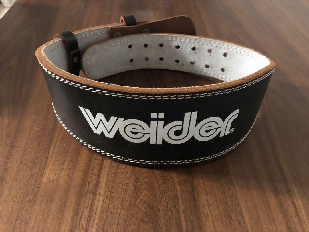 Weider weight lifting belt clearance