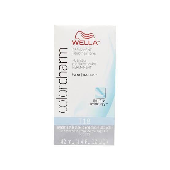 Wella T18 Color Charm Lightest Ash Blonde Toner Color On Carousell