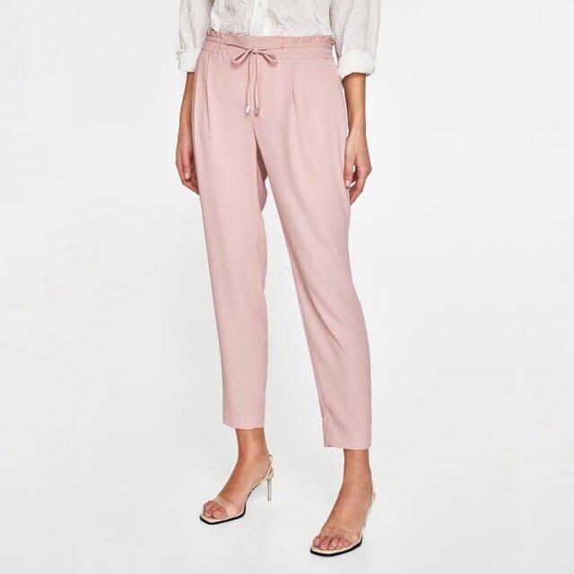 XS) Authentic Zara Dusty Pink Culottes 