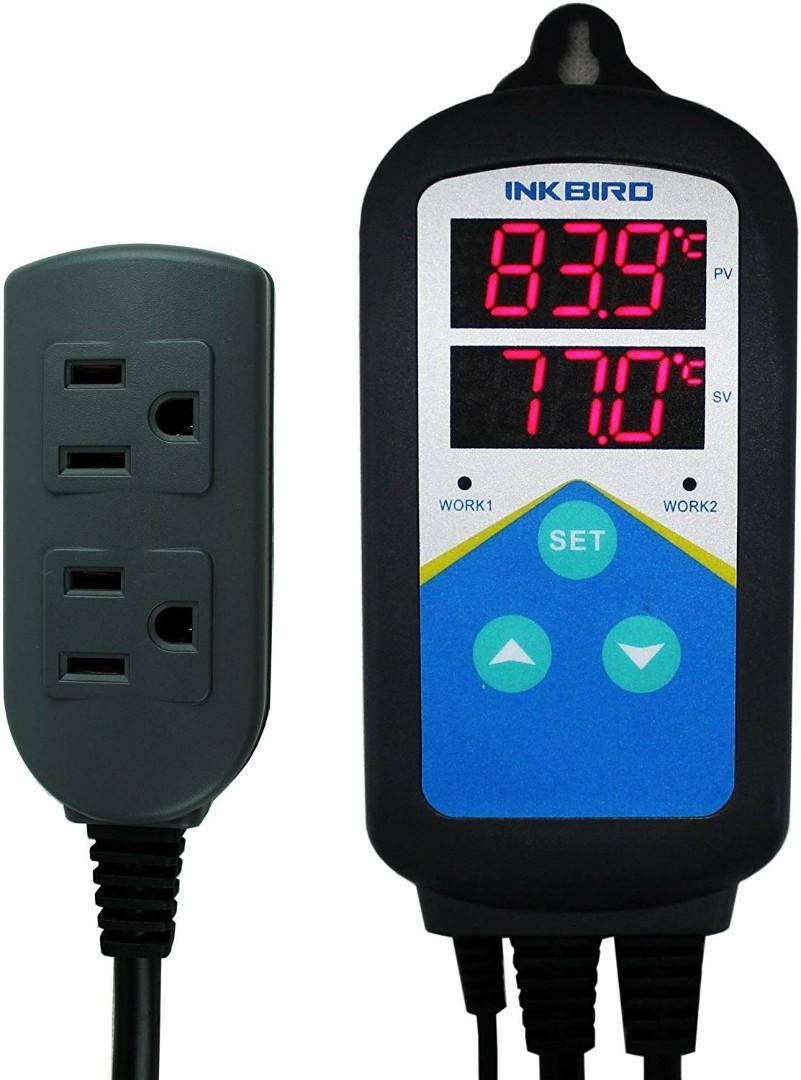 Inkbird ITC-306T Digital Temperature Controller - Dual Heating Outlet With Day/Night Cycle