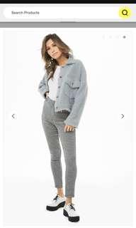 Shaci Faux Fur Coat - Grey