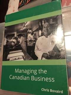 Managing the Canadian Business