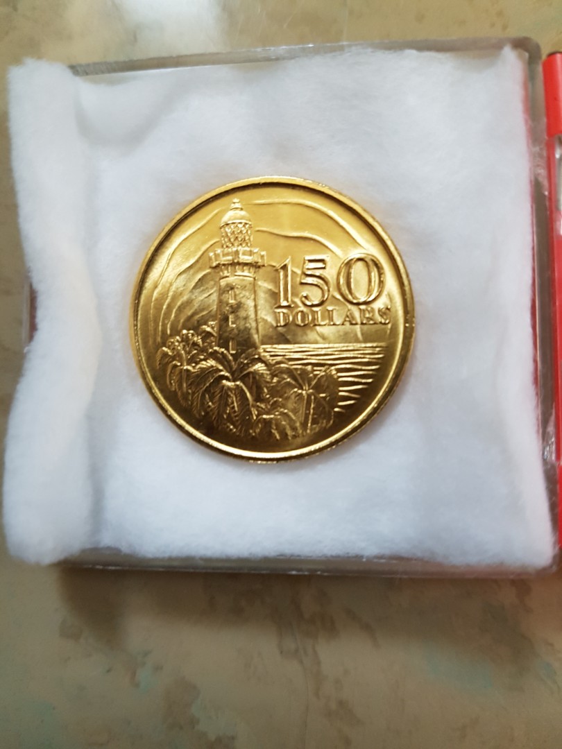 24 91 Gram 916 22k Gold Founding Of Singapore 150th Anniversary 150 Gold Coin Bought This Commemorative Coin From On Cheong Jewellery Vintage Collectibles Vintage Collectibles On Carousell