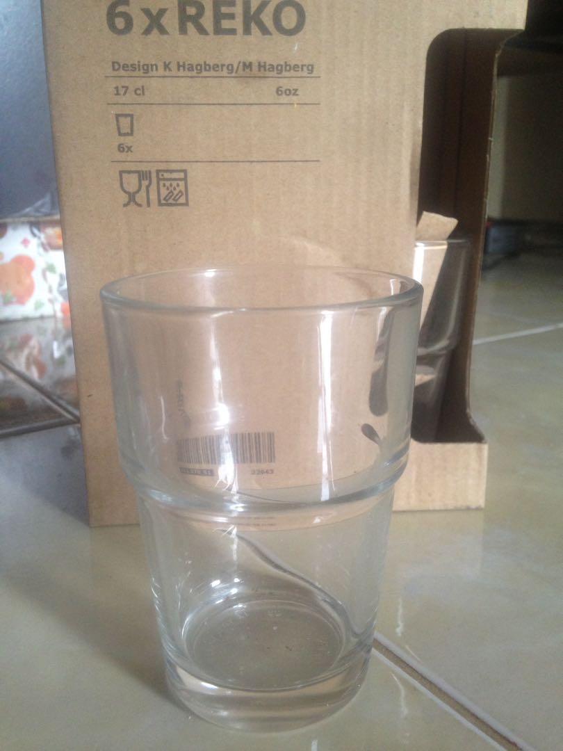 4 Pcs Gelas Ikea Turun Harga Kitchen Appliances Di Carousell