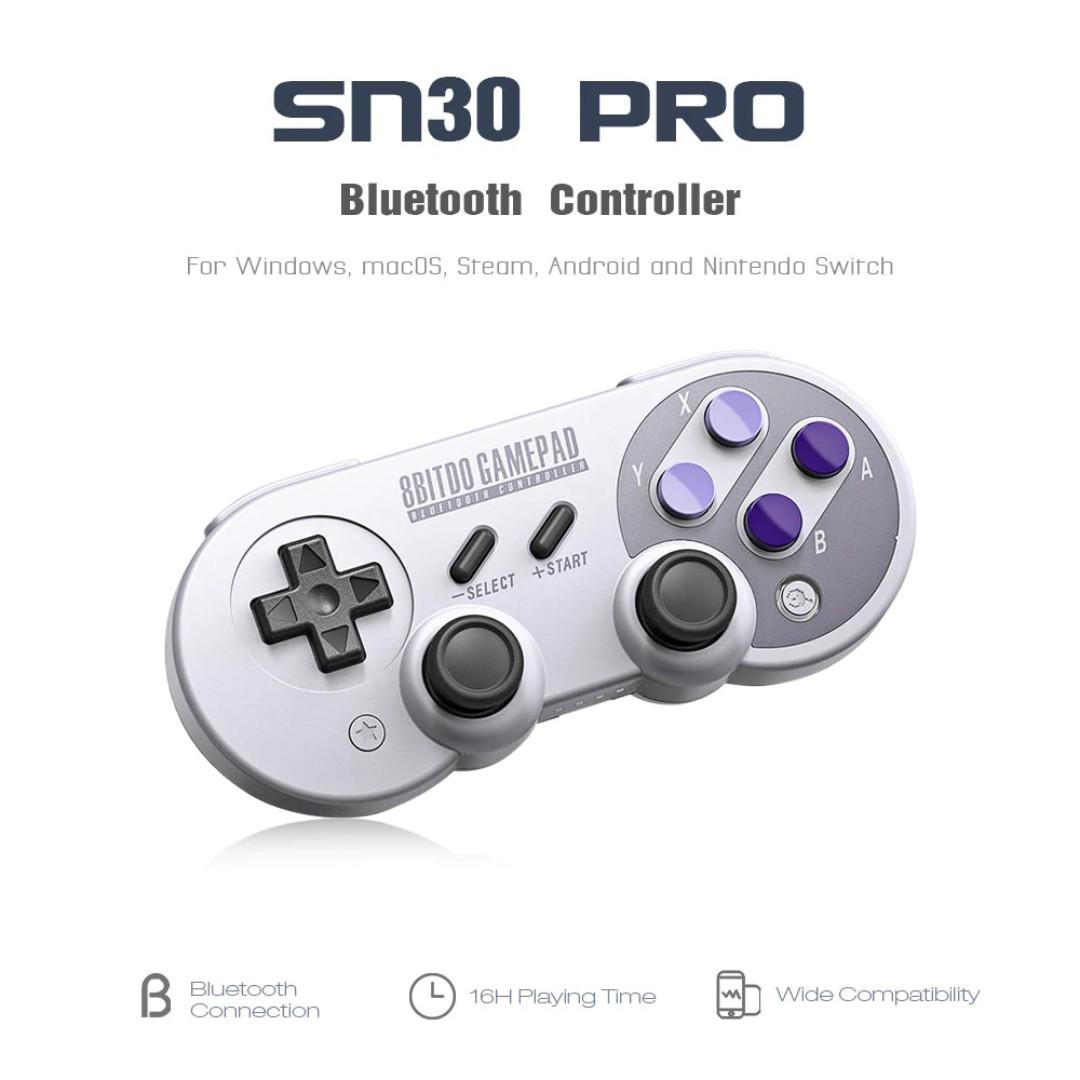 8Bitdo SN30 Pro Wireless Bluetooth Controller with Joystick GRAY
