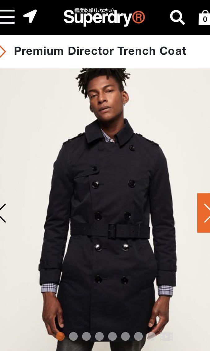 superdry Premium Director Trench Coat