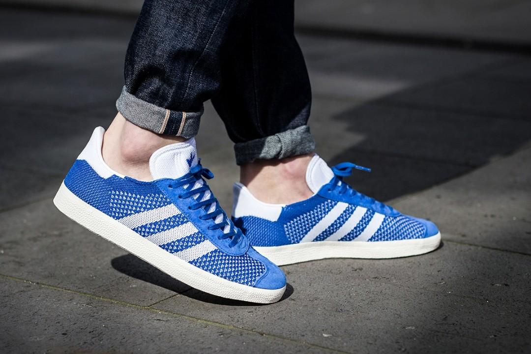Adidas knit gazelle sales