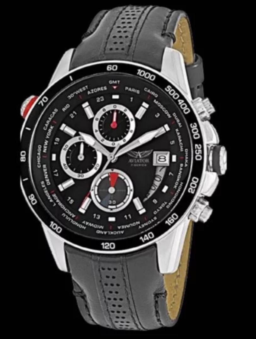 Aviator f series world time tachymetre hotsell chronograph watch