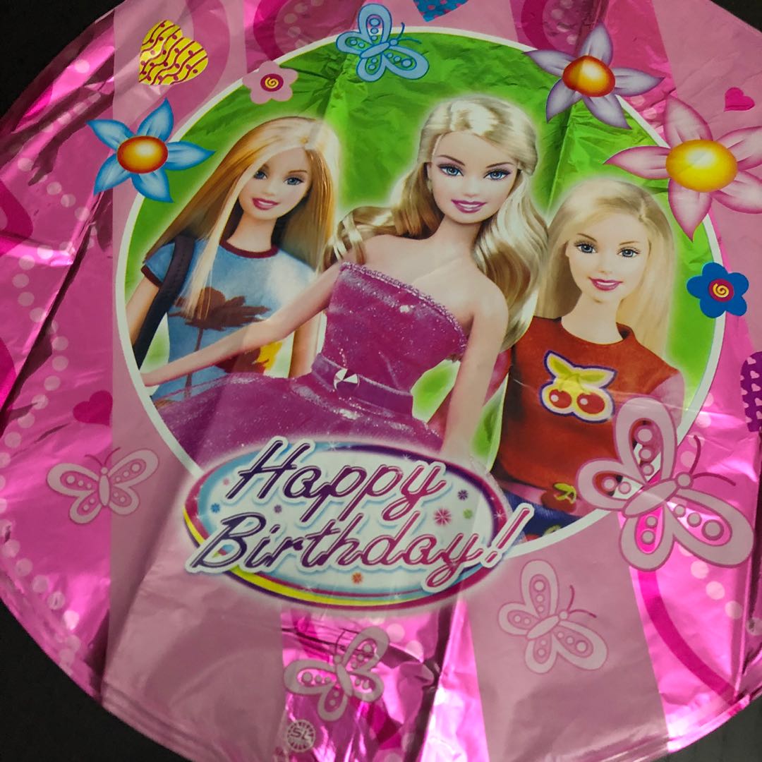 barbie foil balloon