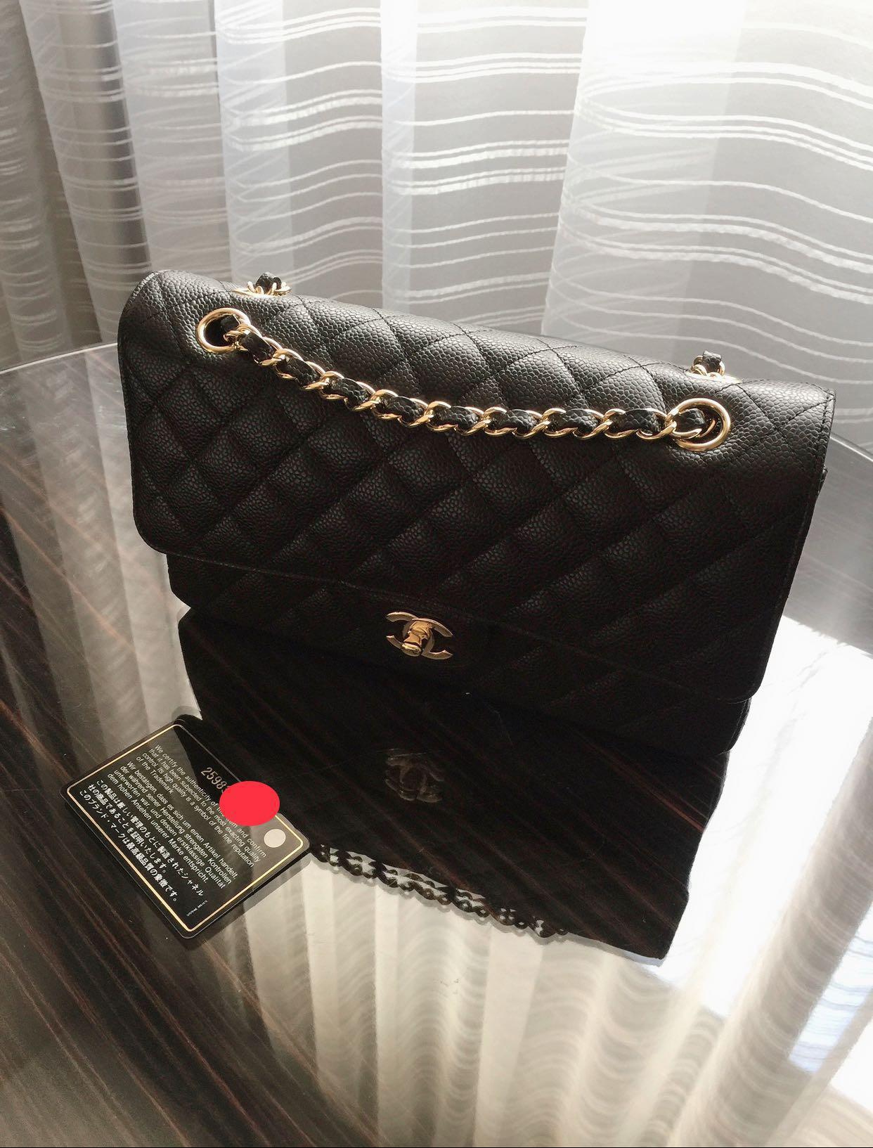 chanel black gold chain bag