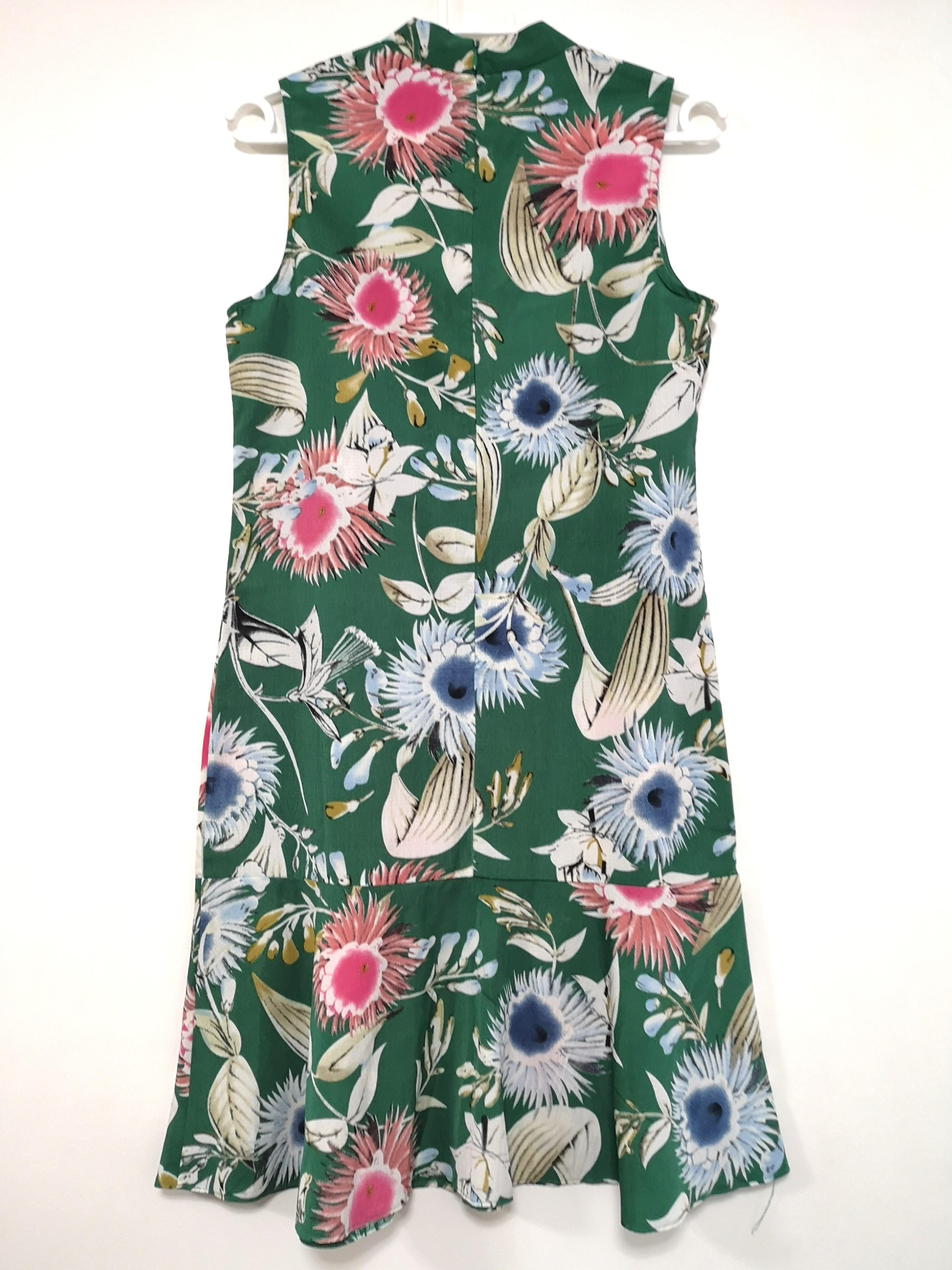 Emerald Green Floral Dress, Women's Fashion, Dresses & Sets, Dresses on