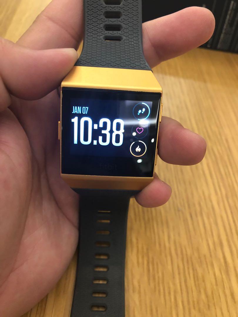 Fitbit ionic gold top