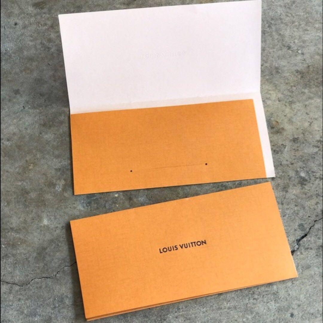 FOR SALE : AUTHENTIC LOUIS VUITTON Receipt Envelope, Luxury