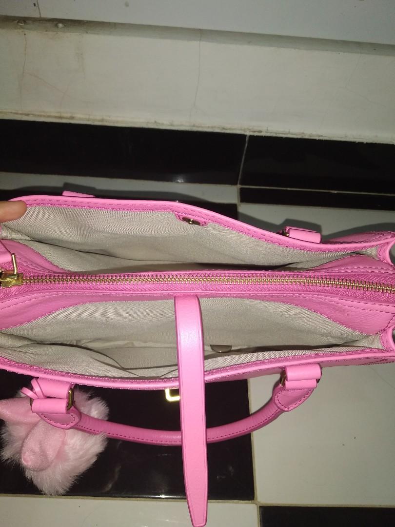 Fossil ryder hot sale satchel neon pink