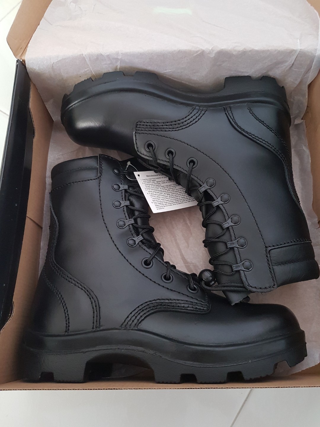 Full Leather Army Boots Everything Else on Carousell