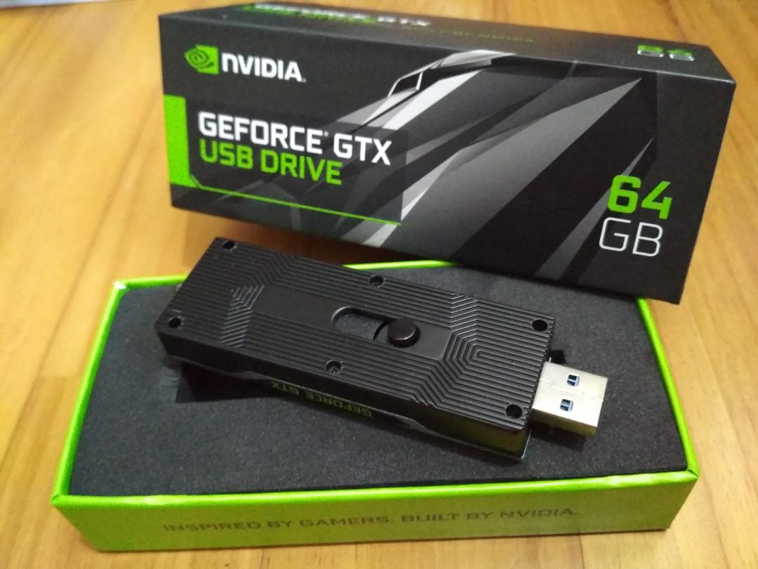 Nvidia geforce gtx usb drive 64gb rare collectible electronics