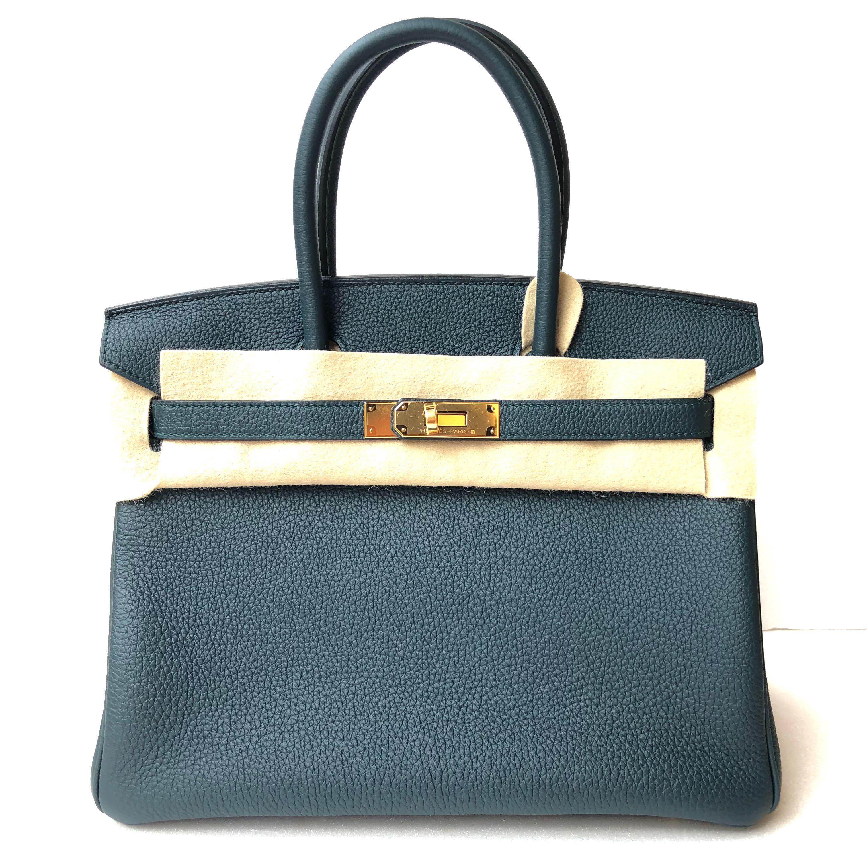 Hermes Etain Epsom Birkin 30 Ghw, Luxury, Bags & Wallets on Carousell