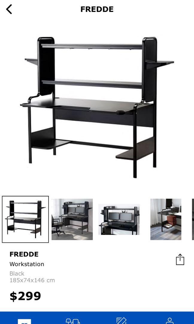 ikea fredde computer study desk table