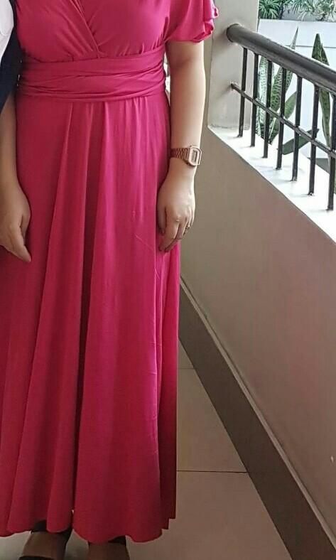 Fuschia pink infinity dress on sale