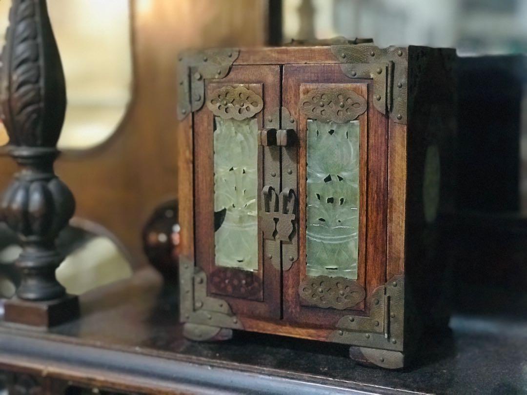 Jewellery Box Antique Wooden Wardrobe Design Furniture Home