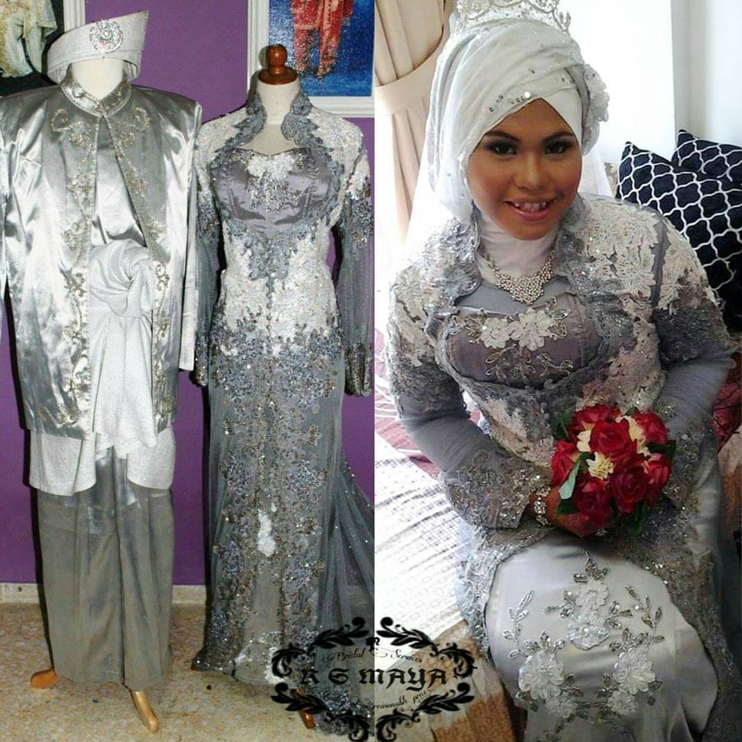 Malay Bridal Wear Baju Pengantin Baju Kahwin Mak Andam Women S Fashion Dresses Sets Evening Dresses Gowns On Carousell