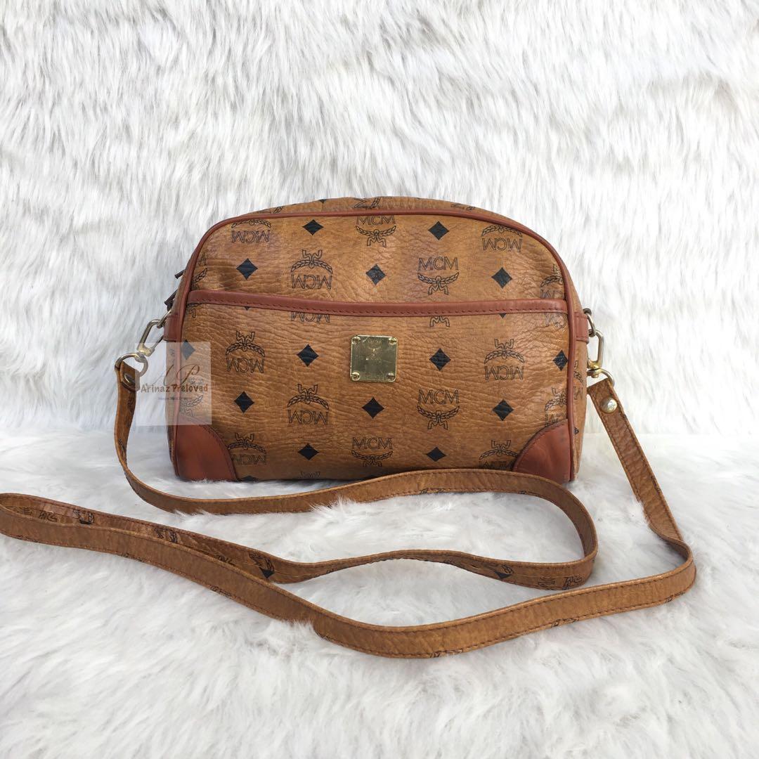 MCM MUNCHEN SLING BAG, Luxury, Bags & Wallets on Carousell