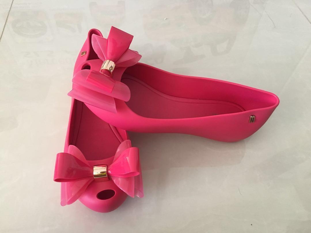 pink jelly flats