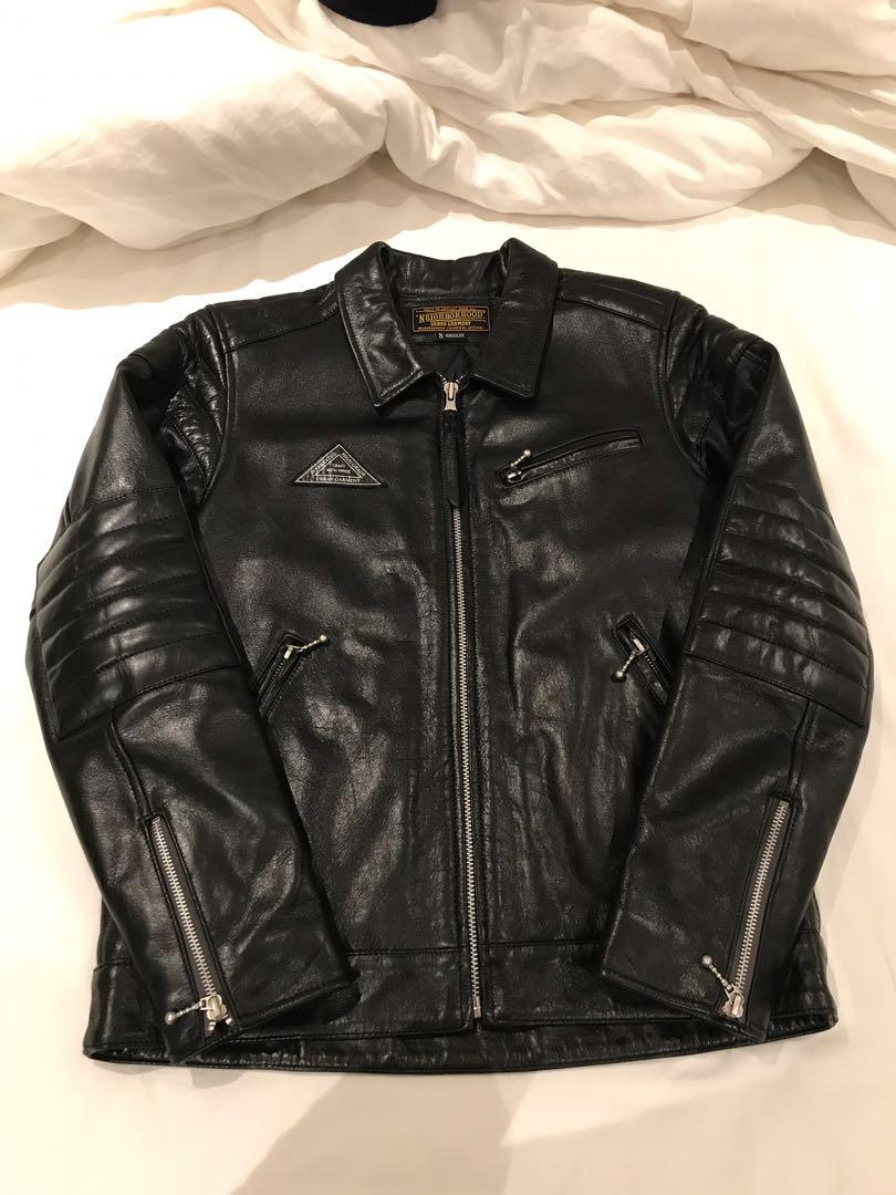 Neighborhood Vincent Leather Jacket Jeans Schott Lewis Biker Leather Jacket Jeans Schott Lewis Biker
