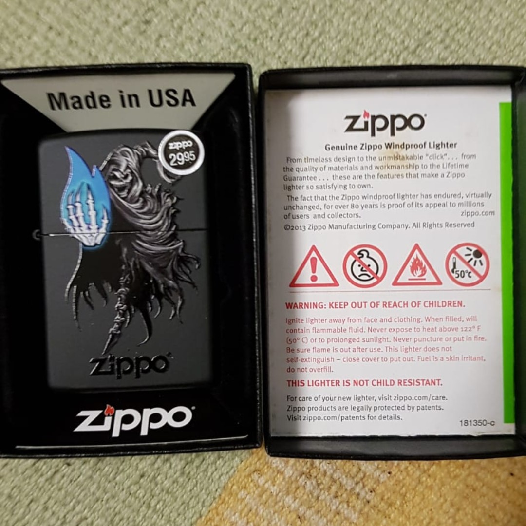 New! Zippo BS Death Black Matte Lighter worth 90, Women's Fashion