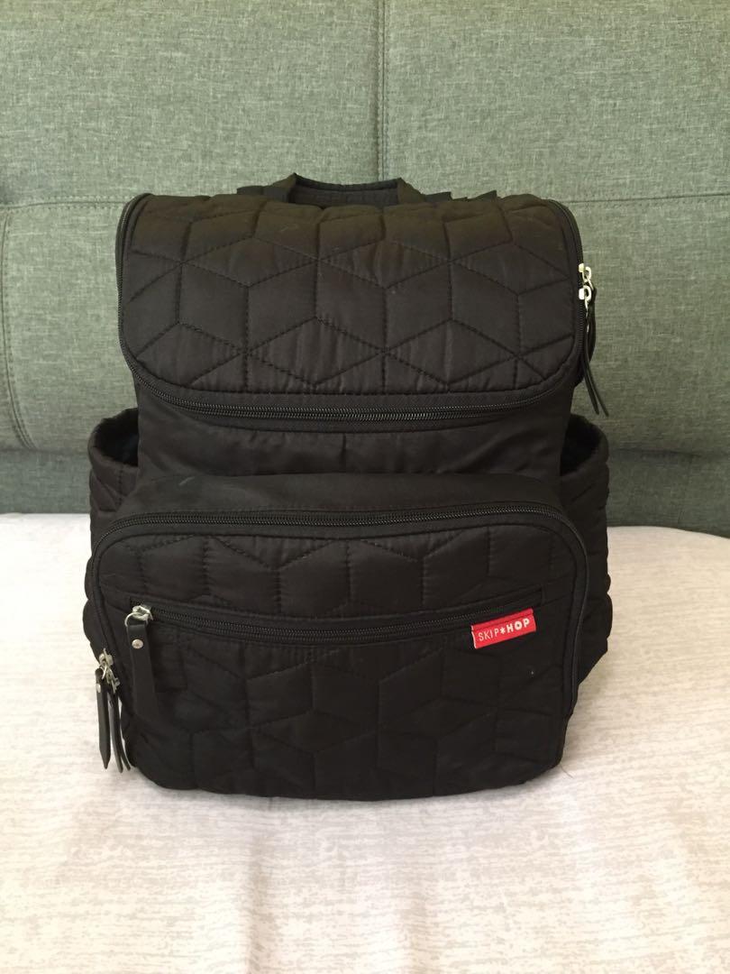 Original Skip Hop Forma Diaper Bag Backpack Jet Black Babies
