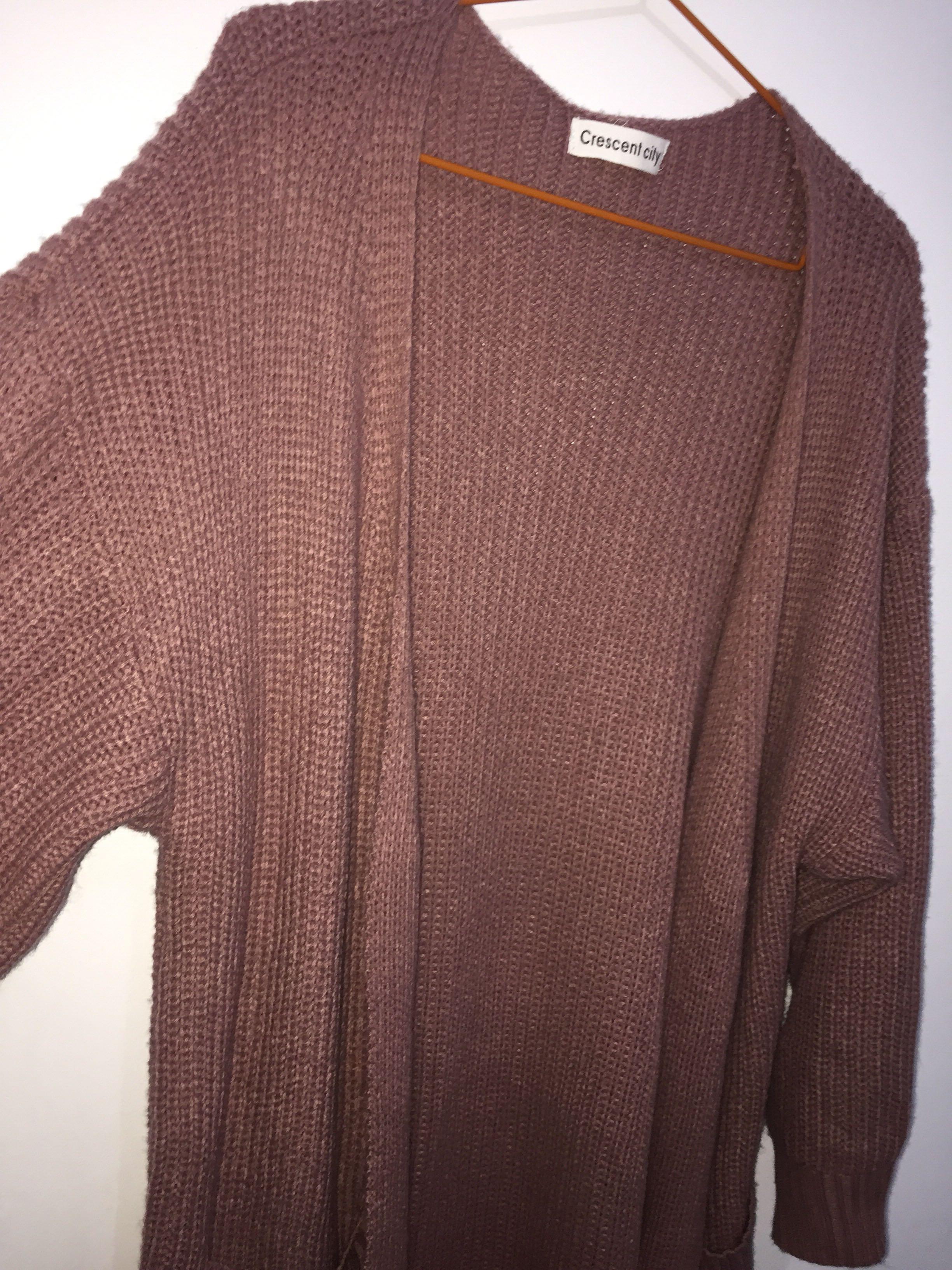 Oversized cardigan rajut
