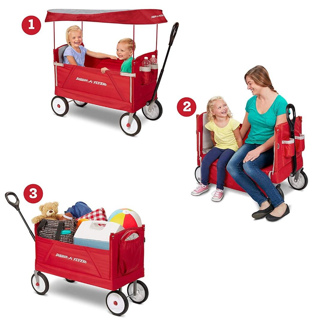 3 in 1 radio flyer wagon with canopy