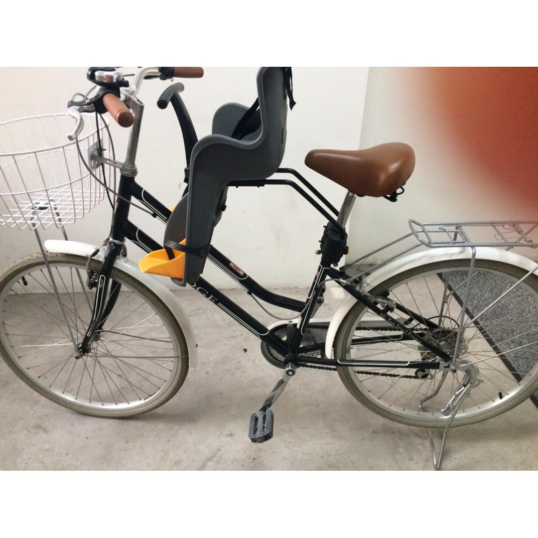 Ladies bike with child seat hot sale