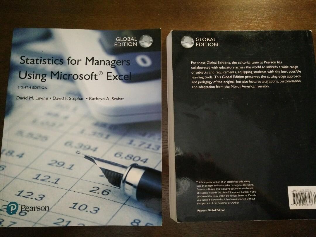 Statistics For Managers Using Microsoft Excel Eight Edition Buku