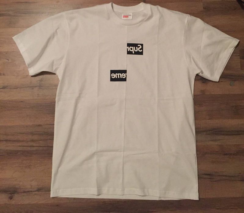 Supreme x CDG Split Bogo Tee Men s Fashion Tops Sets Tshirts