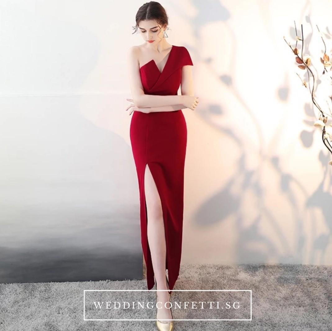 red black and white dress