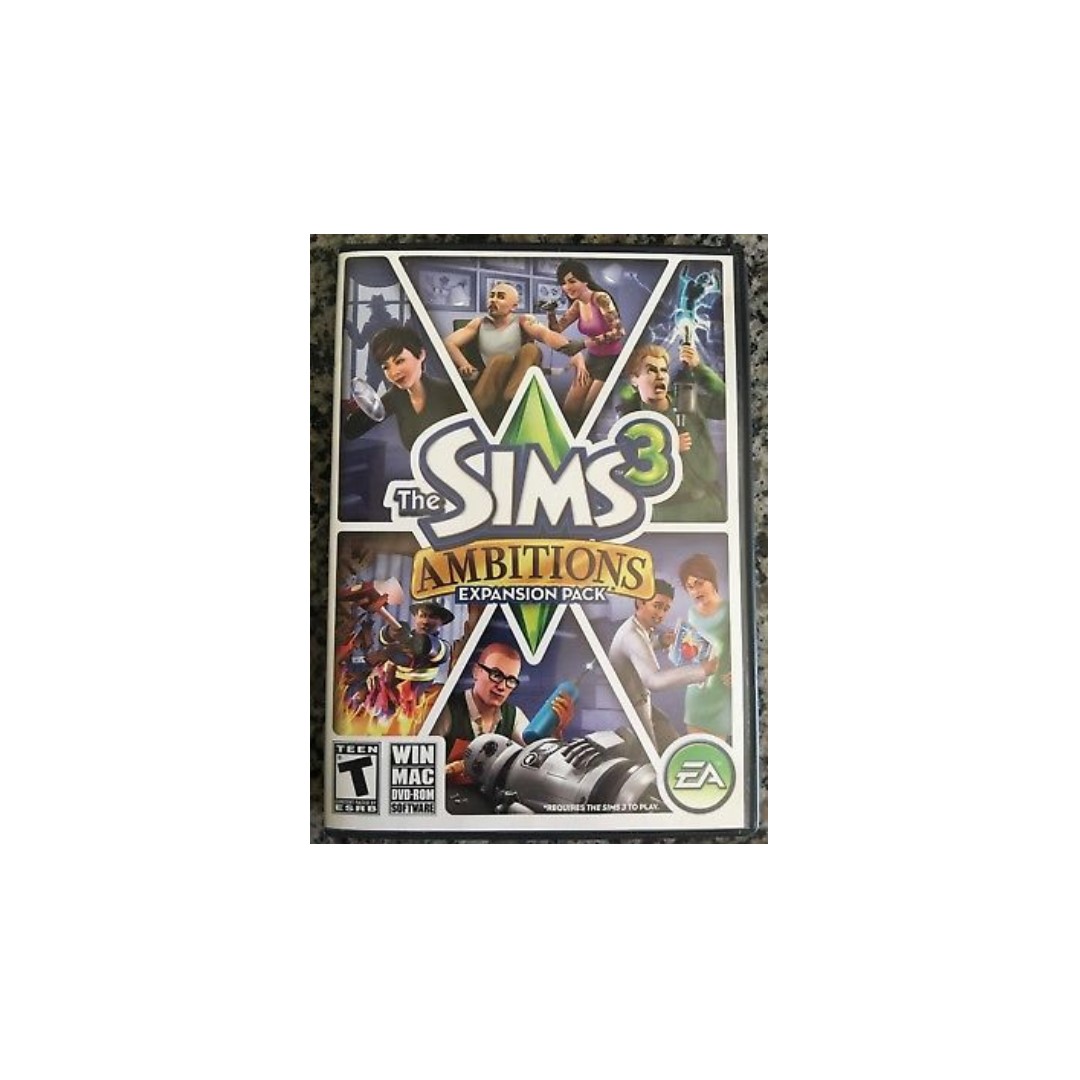 Les Sims 3 : Ambitions – Pack Extension PC/Mac – 2010 – Très Bon état