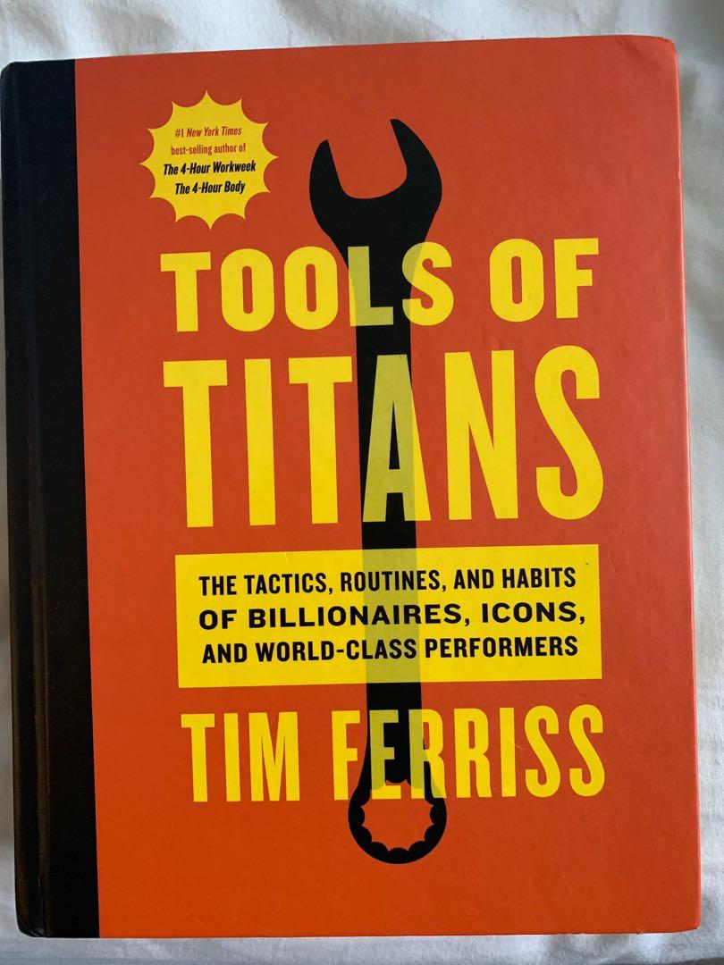 Tools of the Titans (Category: Storybooks) located in Taguig. Submitted by project_clearing (Listing ID 208455348, Image 1). Description: Good book. Hard bound. Shipment c/o buyer..