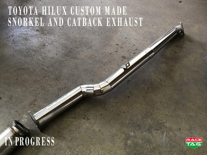 TOYOTA HILUX CUSTOM MADE SNORKEL PIPE AND CATBACK EXHAUST, Auto