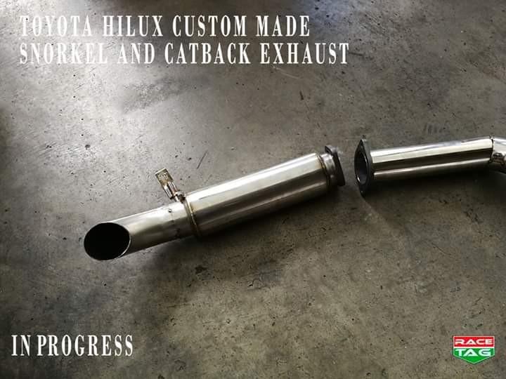 TOYOTA HILUX CUSTOM MADE SNORKEL PIPE AND CATBACK EXHAUST, Auto