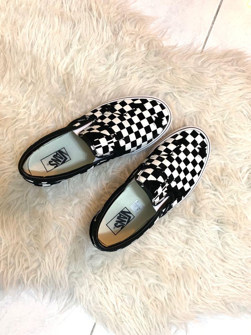 vans slip on overprint