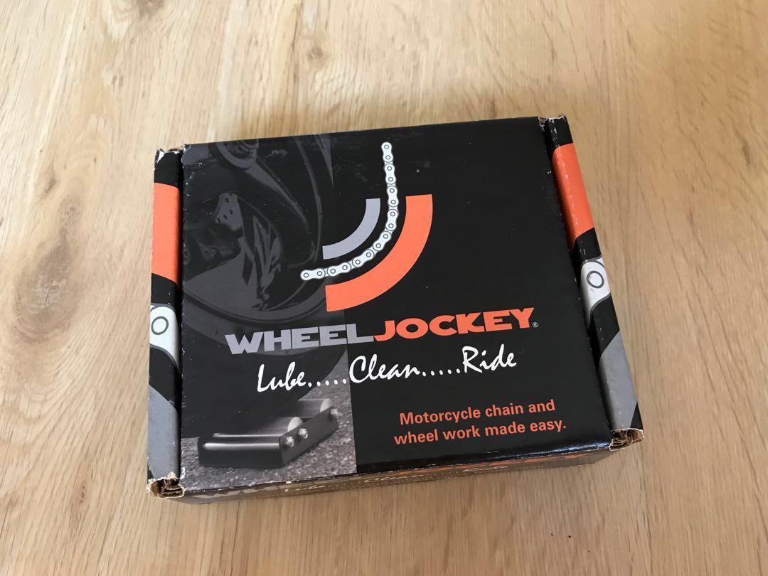 Wheel Jockey wheel rollstand/positioner for cleaning and lubrication