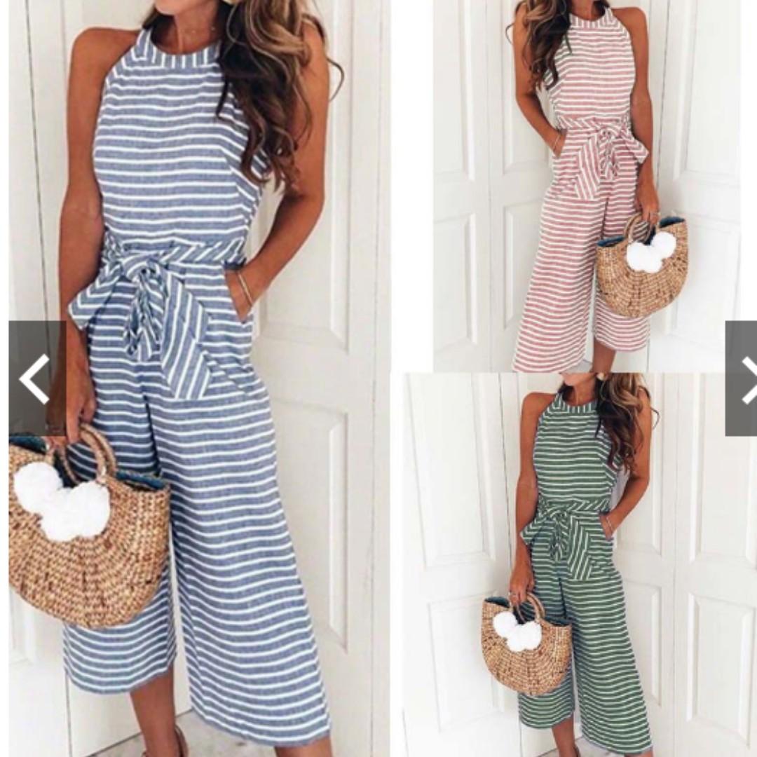 wide leg casual jumpsuit