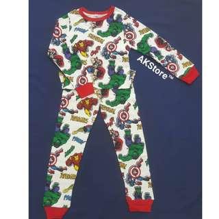 Baju Tidur Kanak² (Pyjamas Boy) - Marvel Avengers Superhero