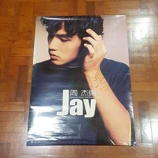 Authentic Jay Chou 周杰伦 autographed poster 1st album