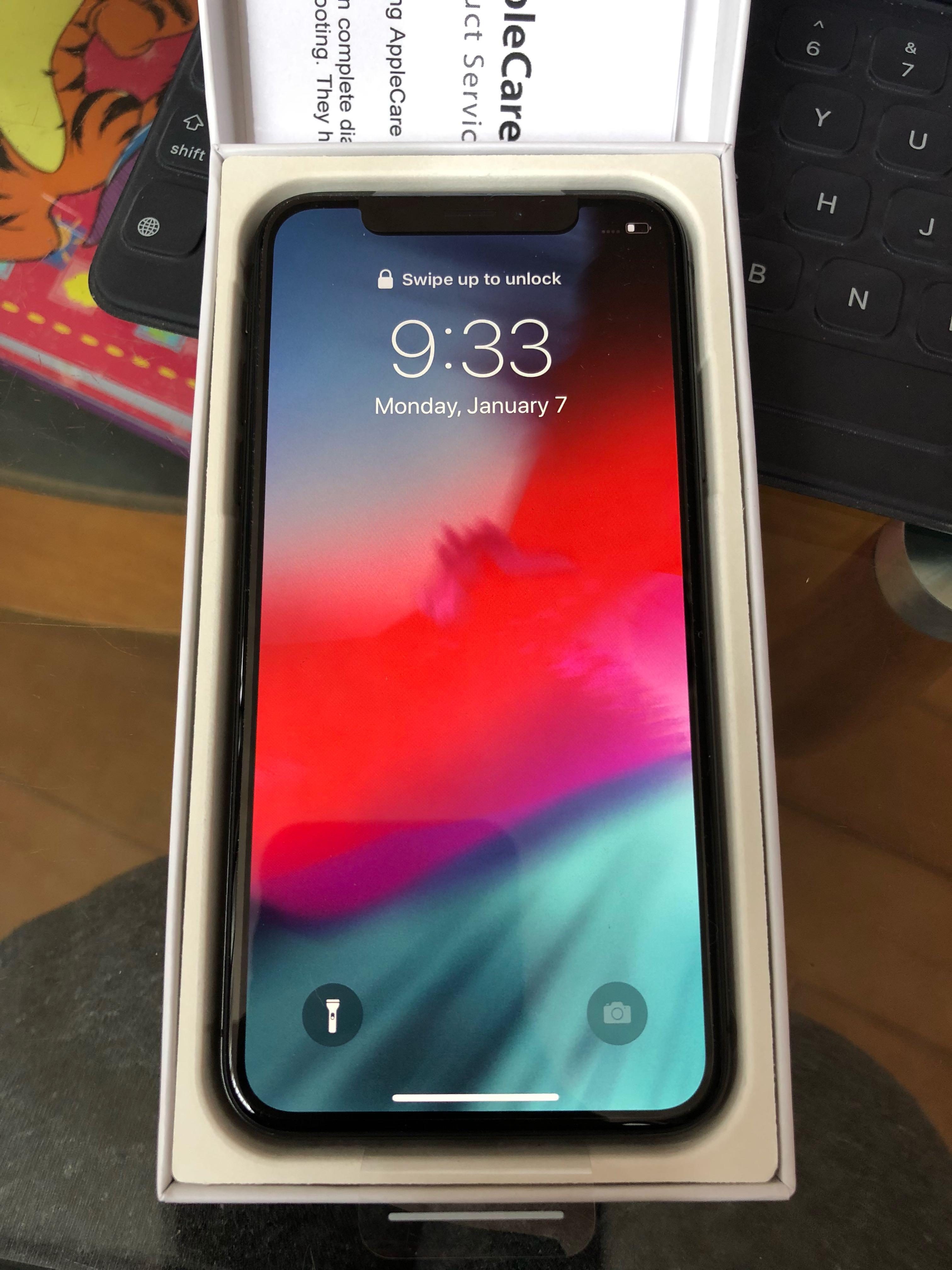 美規機 全新Apple IPhone X 256GB 黑灰 全新空機 無配件 無盒 美國帶回