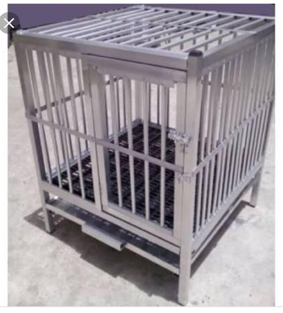 Aluminum Dog Cage Pet Supplies Homes Other Pet Accessories on Carousell