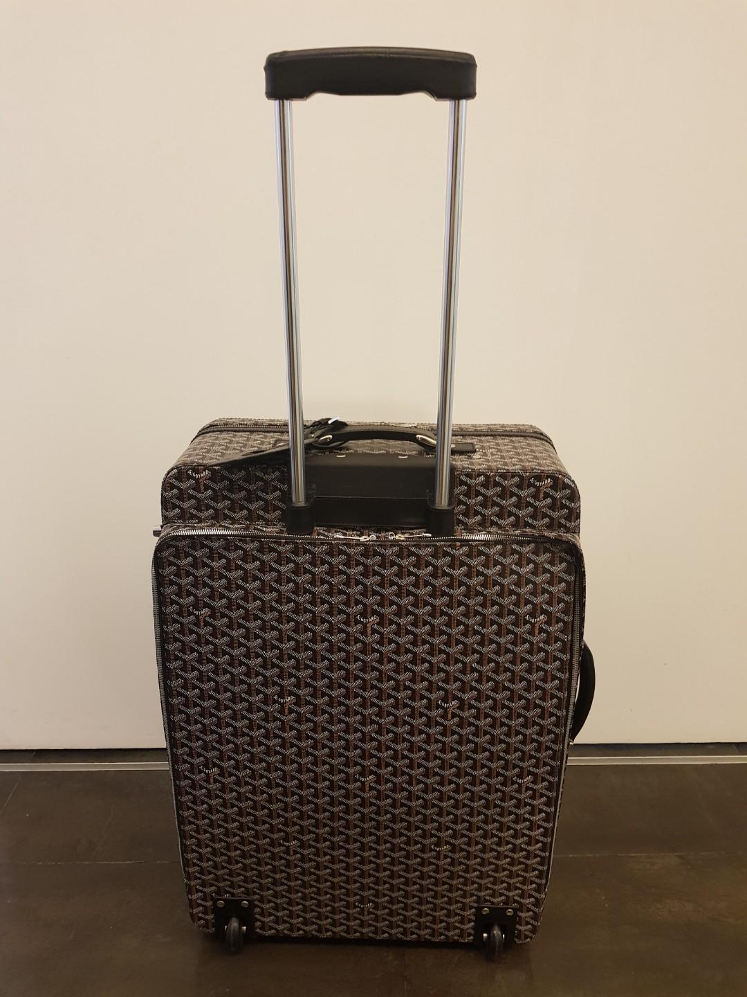 GOYARD Goyardine Rolling Suitcase Trolley PM Green 174285